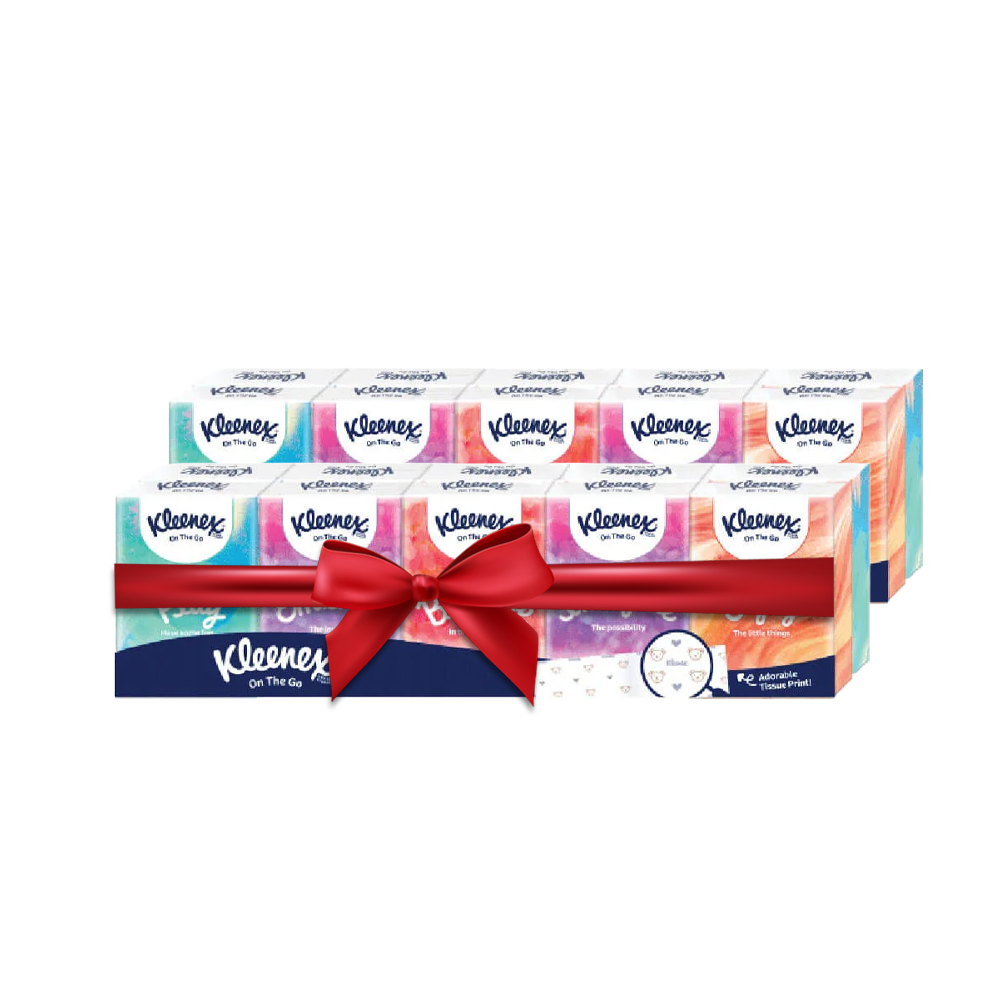 [BUNDLE DEAL] Kleenex Classic Hanky Pack 3ply Pocket Tissue - 2 x 9 x 10 Sheets
