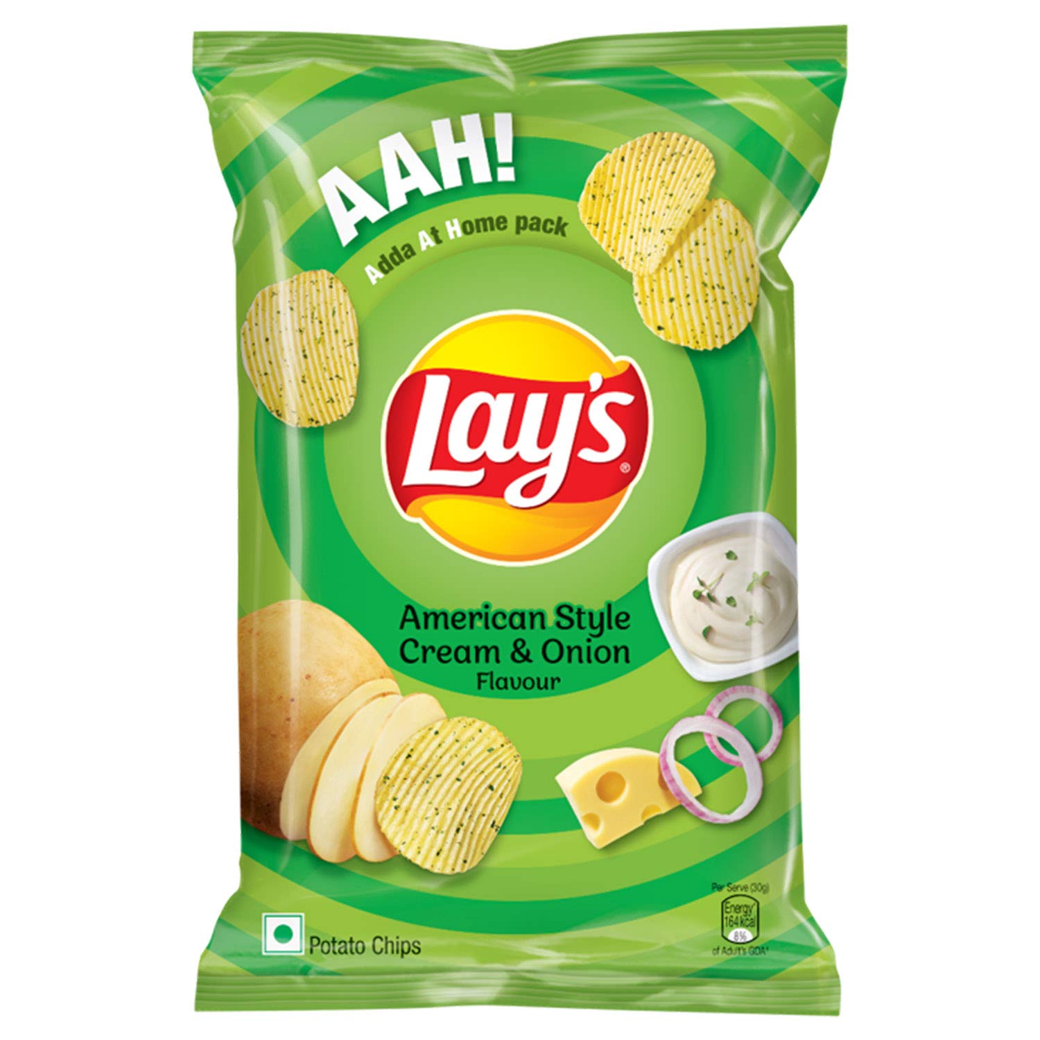 Lays American Style Cream and Onion Potato Chips - 80 g