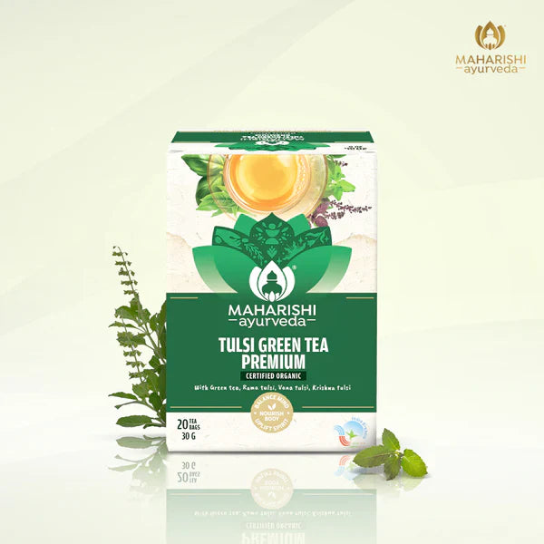 Maharishi Ayurveda Tulsi Green Tea Lemon Ginger - 30 gm