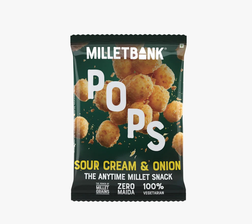 Millet Bank Baked Pops Sour Cream & Onion - 300 g