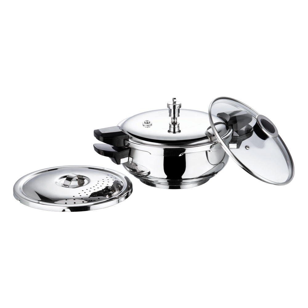 Vinod Magic Stainless Steel Smart 3 in 1 Pressure Cooker - 5.5 L - SMGPC55