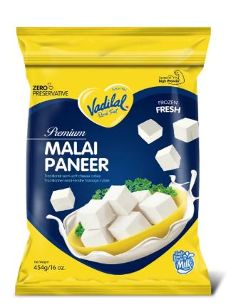 Vadilal Malai Paneer Cubes (Frozen) - 454 g