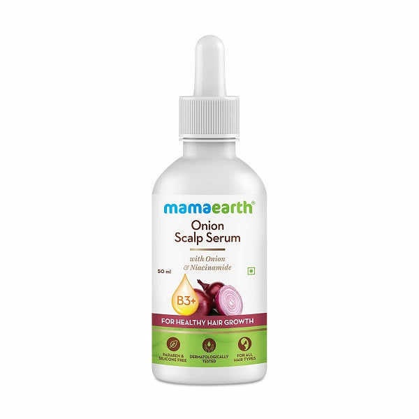 Mamaearth Onion Scalp Serum With Onion Oil and Niacinamide For Healthy Hair Growth - 50 ml