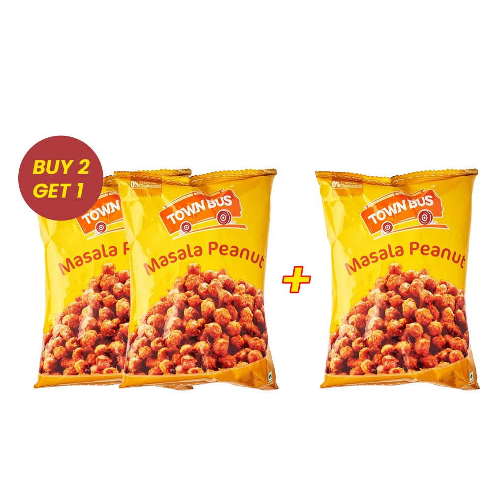 Town Bus Masala Peanuts - 170 g (Buy 2 Get 1 FREE)
