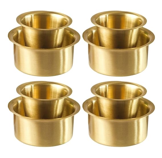 Meenakshi Brass Dabara Set  - Set of 4