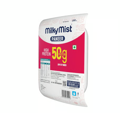 Milky Mist Fresh Low Fat Paneer High in Protein - 200 g