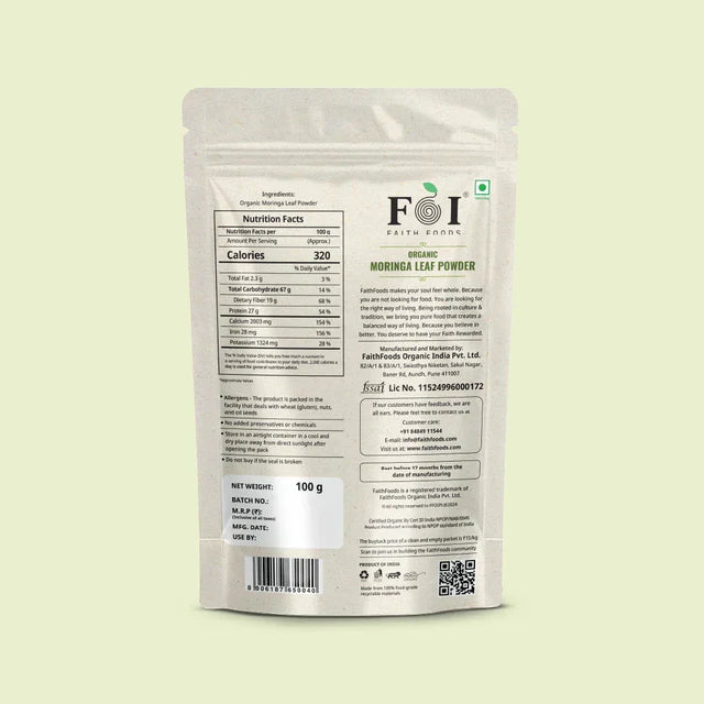 Faith Foods Moringa Powder - 100 g