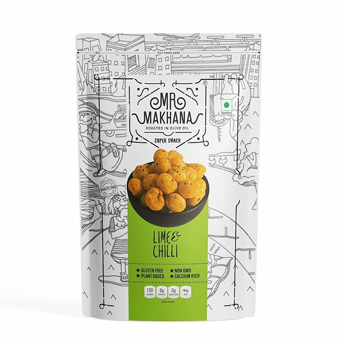 MR. MAKHANA Roasted Makhana And Foxnuts Lime & Chilli - 25 g