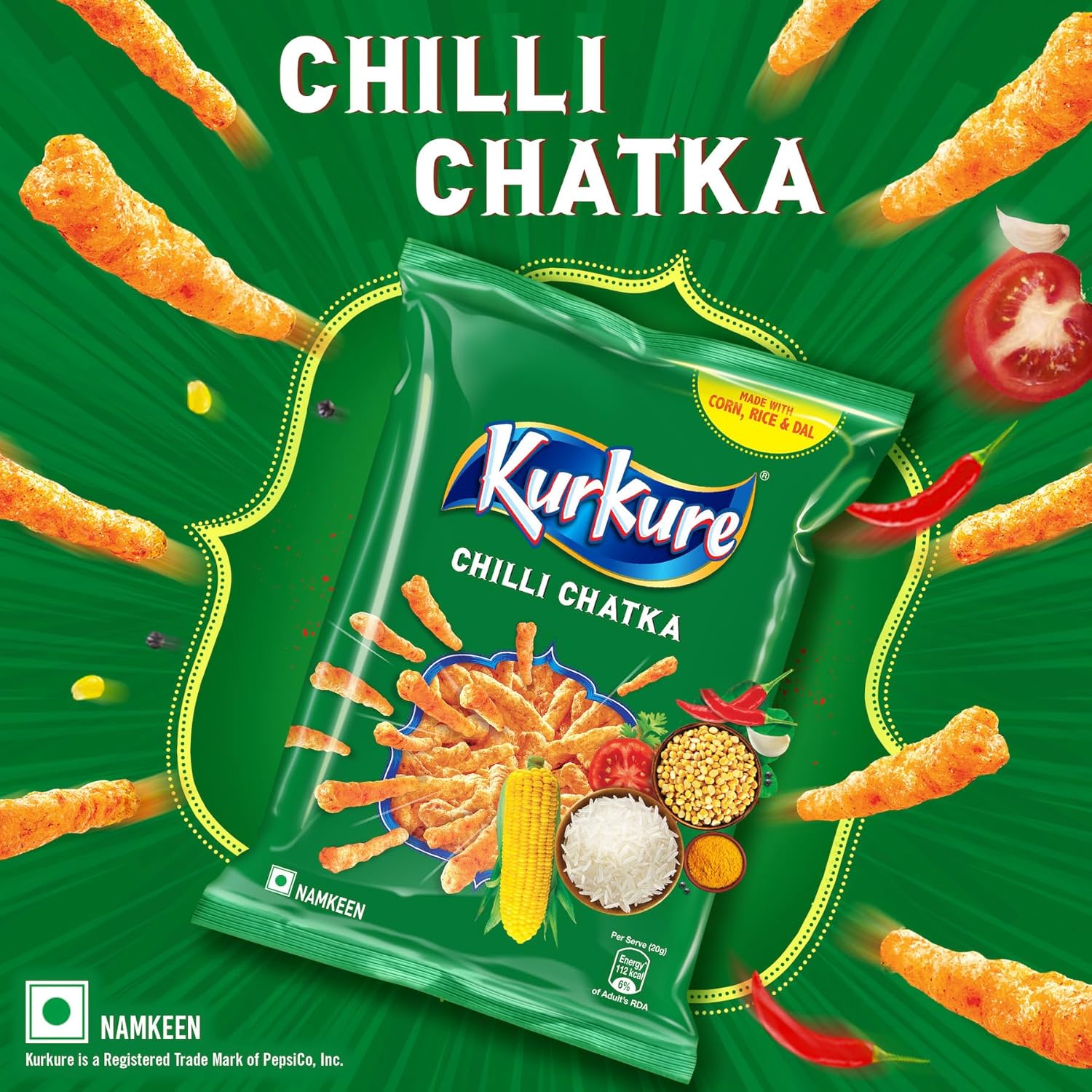 Kurkure Chilli Chatka  - 78.9 g
