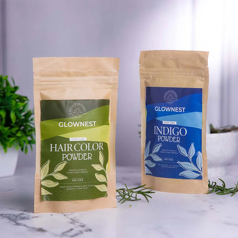 House Of Grownest Indigo & Natural Hair Colour Powder Black - 200 g (50 /150g Each)