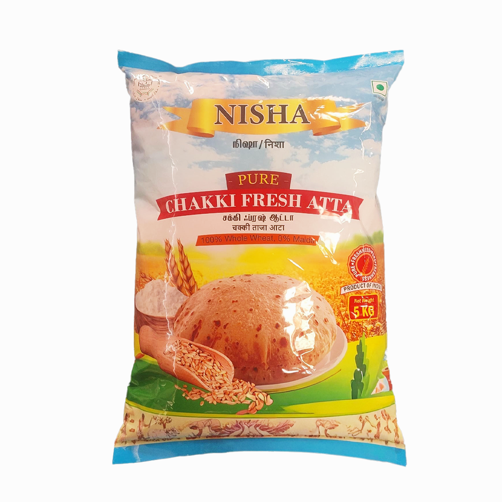 Nisha Chakki Fresh Atta - 5 kg