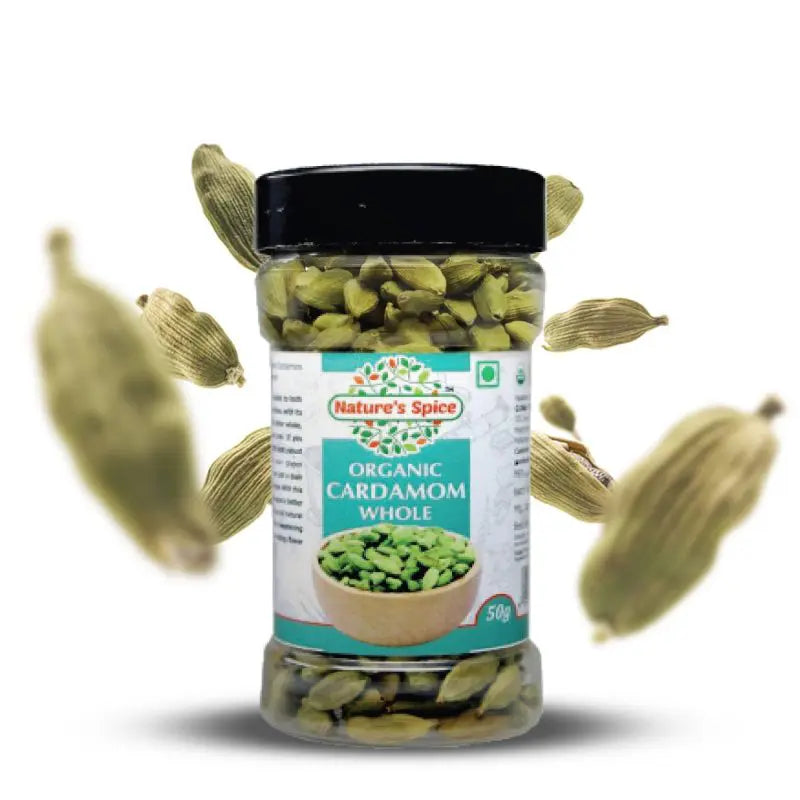 Natures Spice Organic Cardamom Whole - 80 g