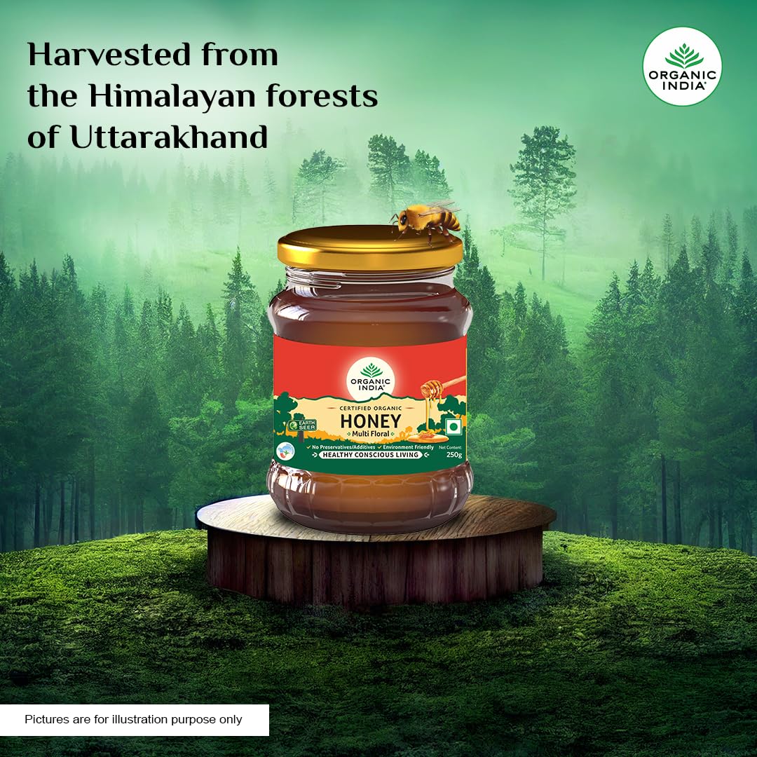 Organic India Himalayan Multi Floral Honey (Certified ORGANIC)  - 250 ml
