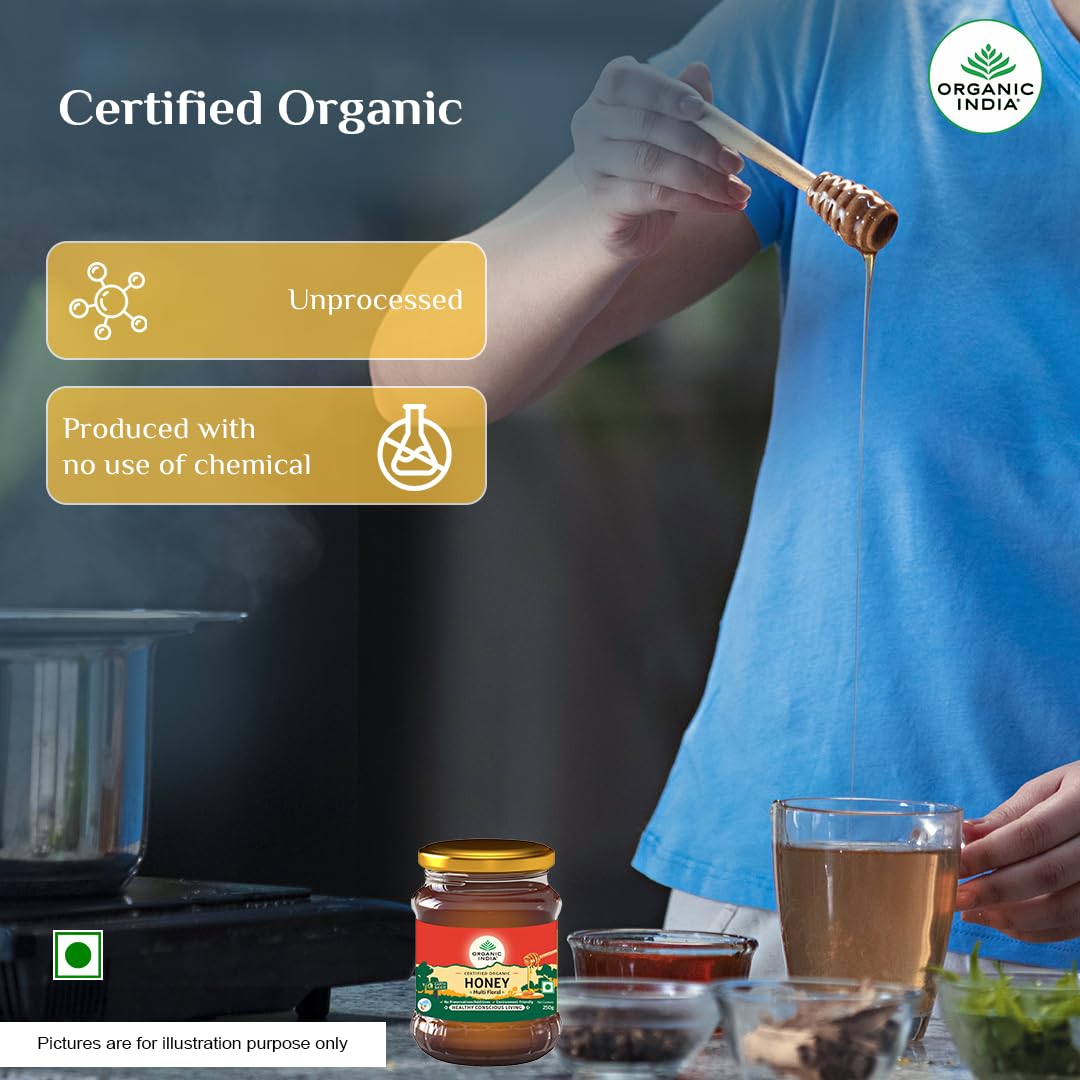 Organic India Himalayan Multi Floral Honey (Certified ORGANIC)  - 250 ml