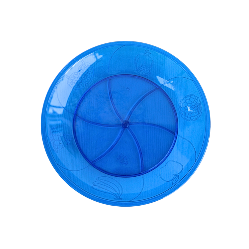 Plastic Plate for Snacks(color may vary) - Set Of 6