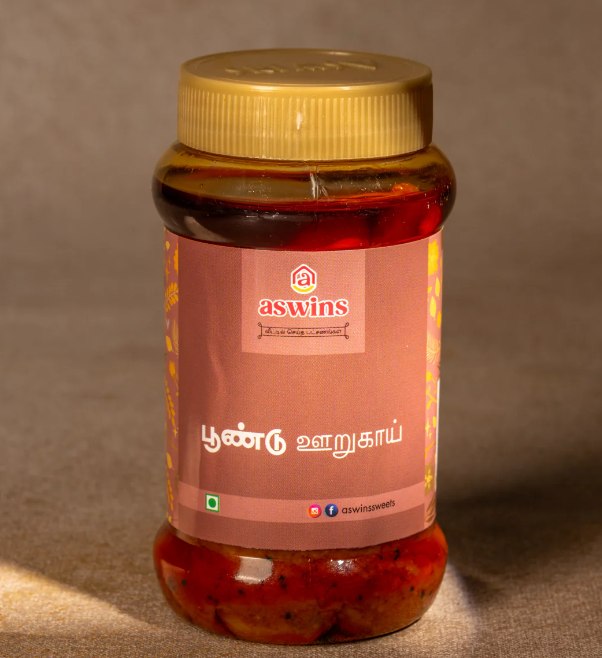 Aswin's Garlic Poondu Pickle - 125 g