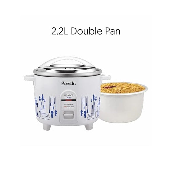 Preethi Wonder Glitter Electric Rice Cooker - 2.2 L