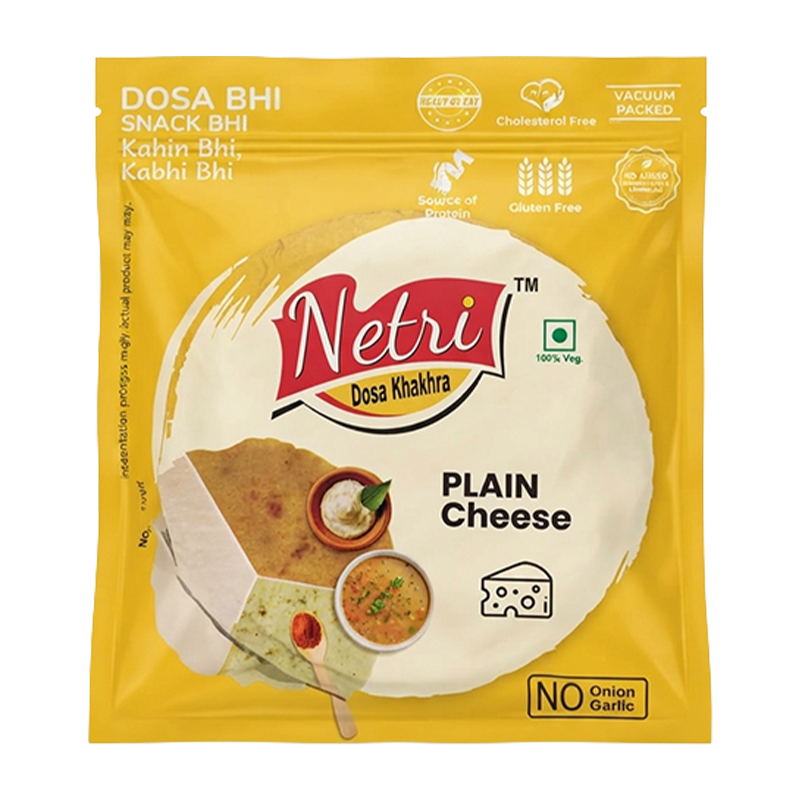 Netri Dosa Khakhra Plain Cheese - 50 g