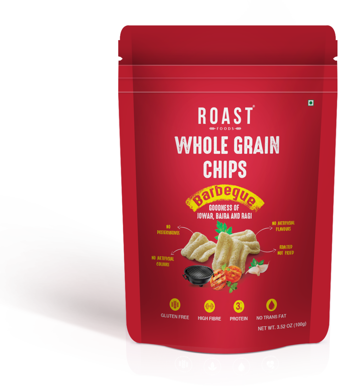 Roast Foods Wholegrain Chips (BBQ) - 100 g