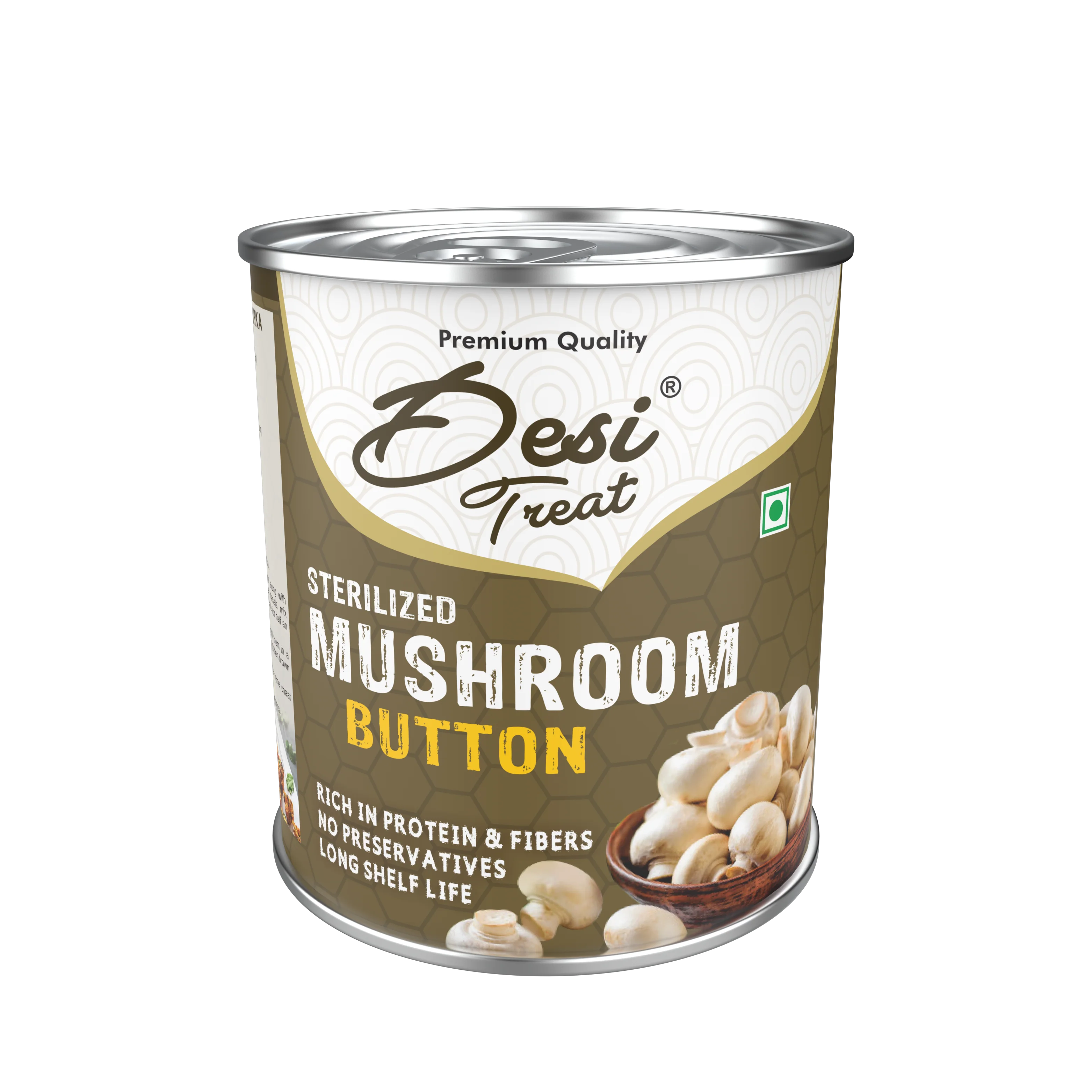 Desi Treat Button Mushroom - 825 g