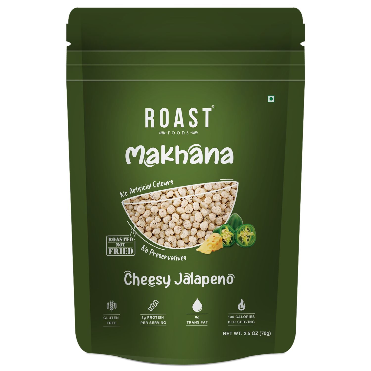 Roast Foods Makhana Cheesey Jalapeno - 70 g