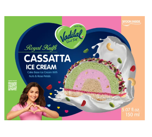 Vadilal Ice Cream Royal Kulfi Cassatta (Chilled) - 150 ml