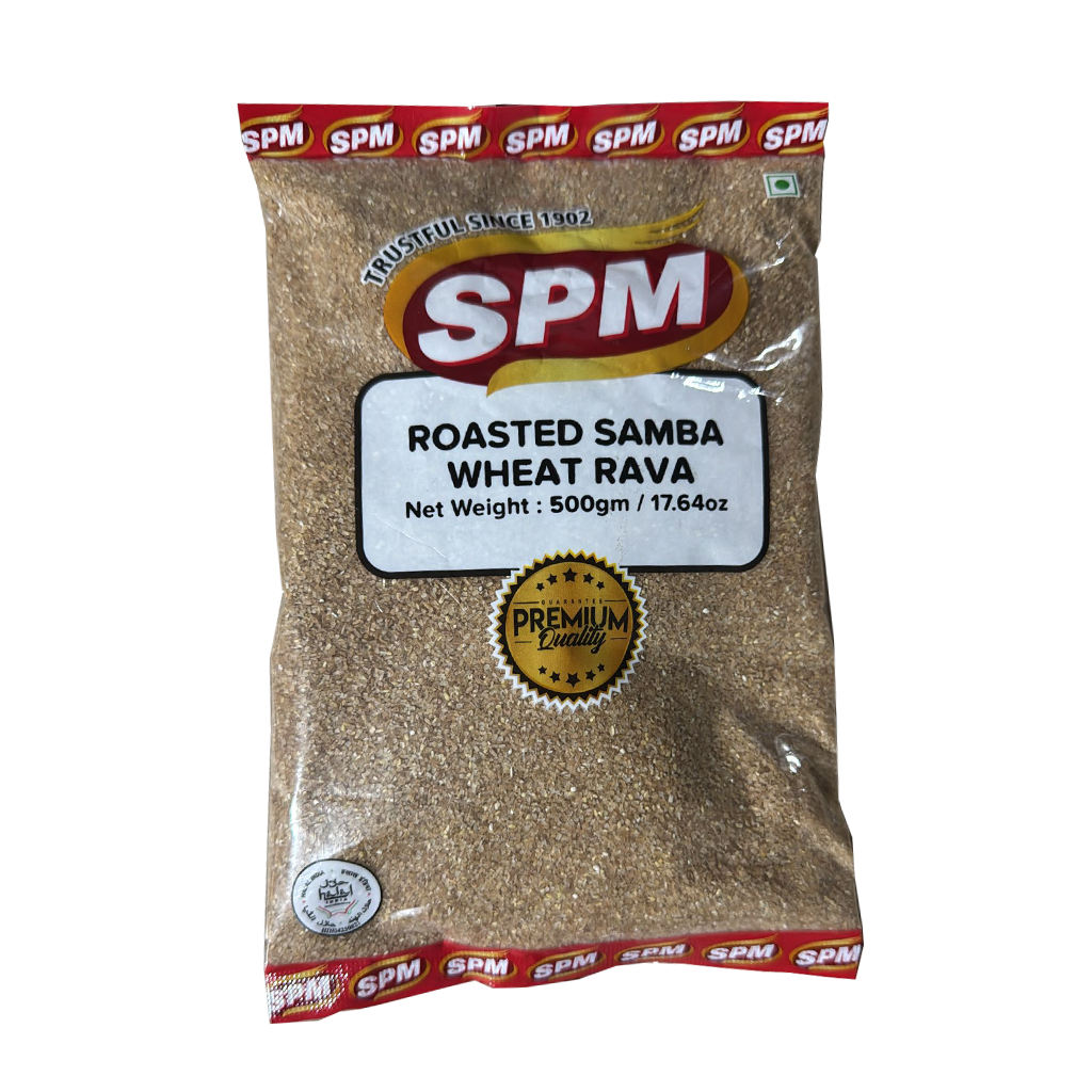 Spm Gemini Brand Roasted Samba Wheat Rava / Semonila (Sooji/Suji) - 500 g
