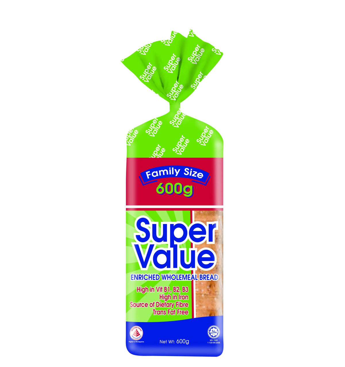 Super Value Enriched Wholemeal Bread- 600 G