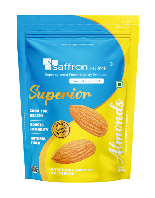 Saffron Home Superior Almonds - 500 g