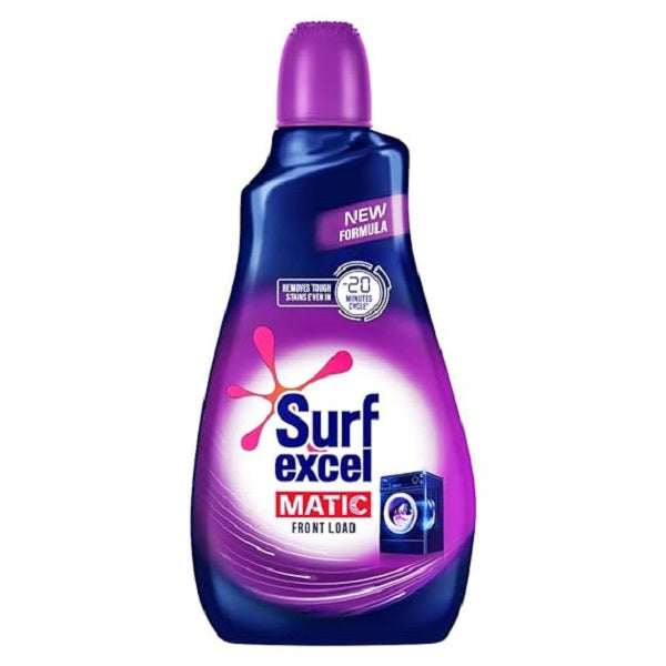 Surf Excel Matic Front Load Liquid Detergent Specially designed for Tough Stain Removal - 1 L