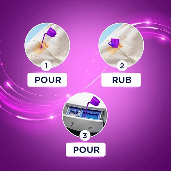 Surf Excel Matic Front Load Liquid Detergent Specially designed for Tough Stain Removal - 1 L