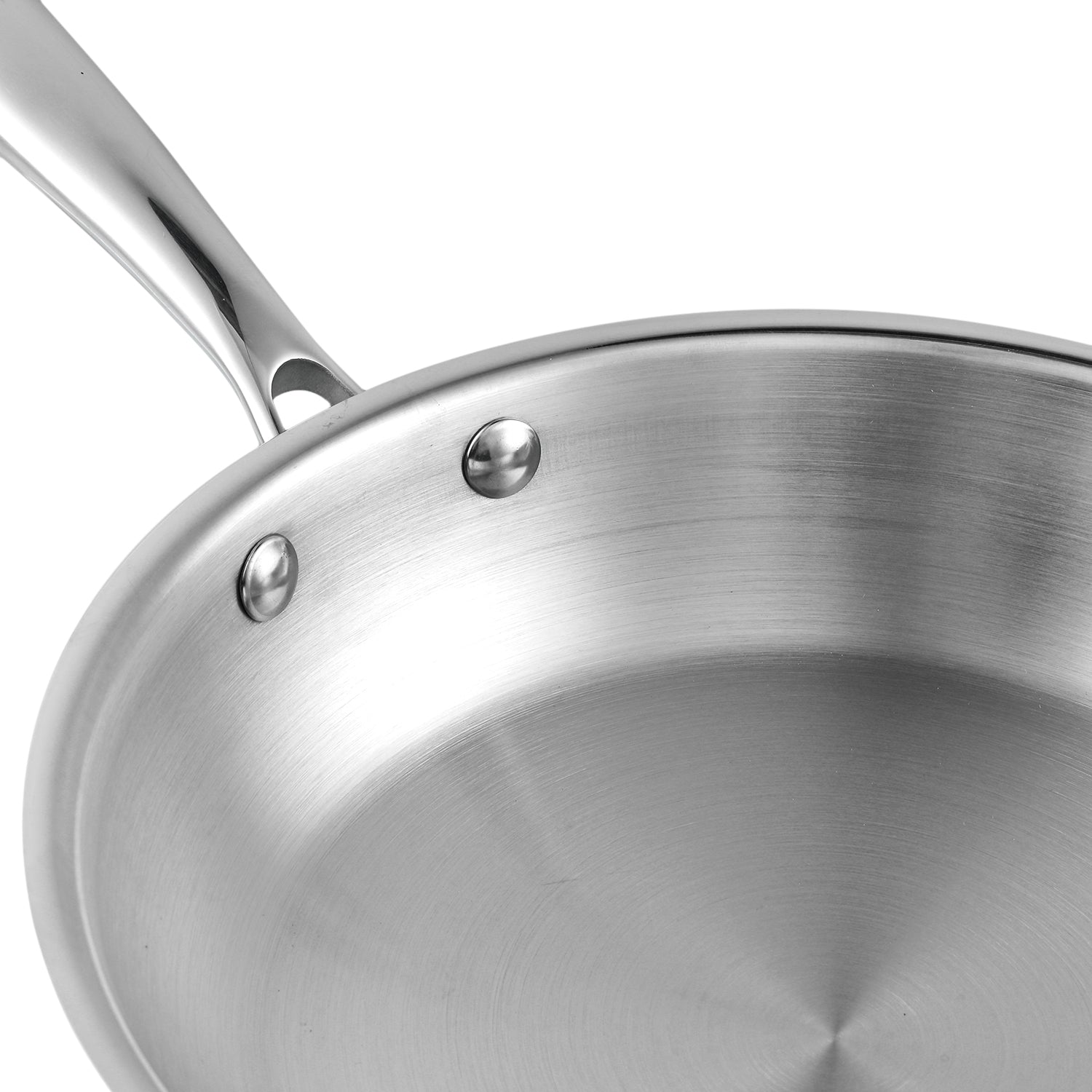 Vinod Platinum Triply Stainless Steel Frypan - 20 cm - PTF20