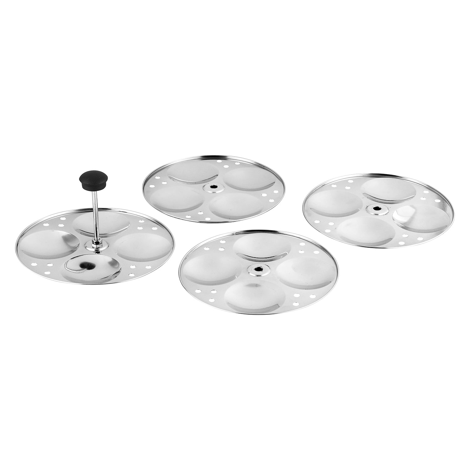 Vinod Classic Stainless Steel Idli Maker Cooker - 4 Deeper Plates (16 Idlis) - IDC4