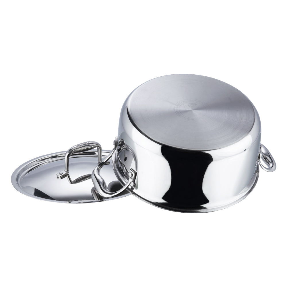 Vinod Platinum Triply Stainless Steel Saucepot with Lid - 5 L - PSO24