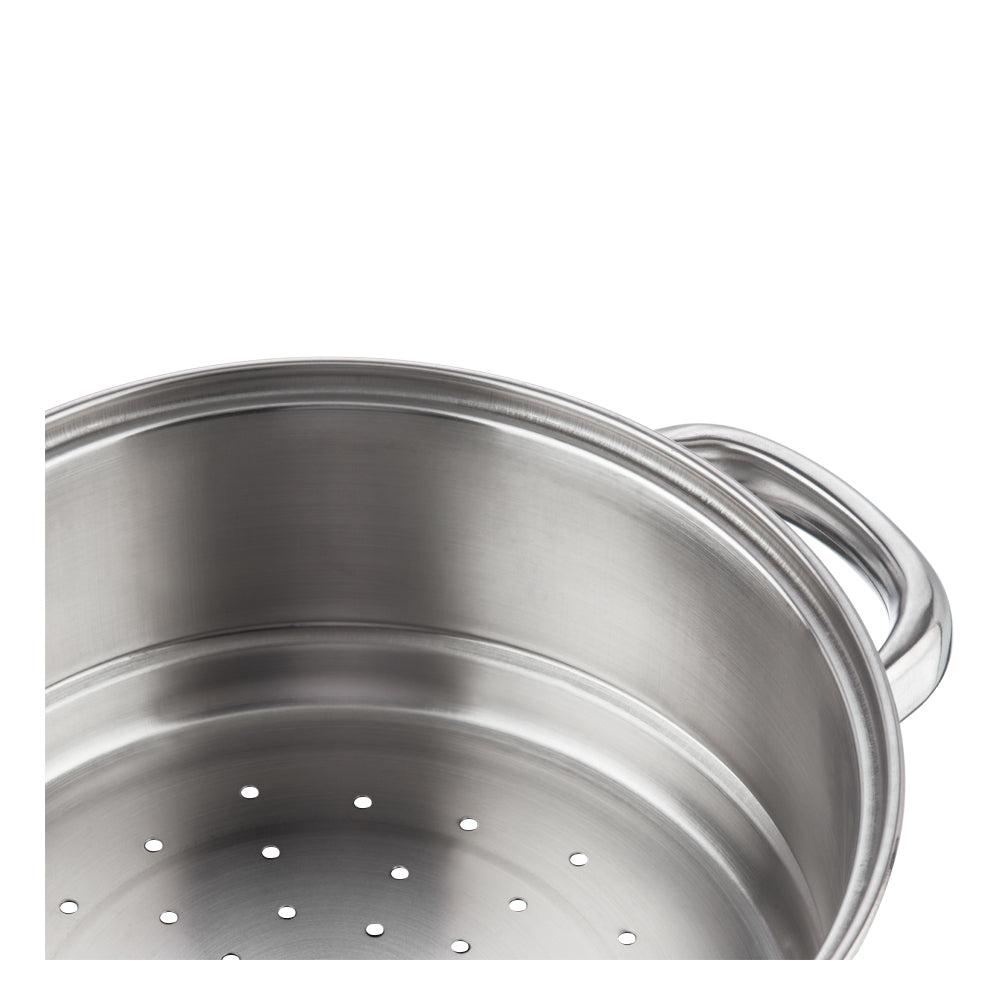 Vinod Stainless Steel Steamer 2 Tier with Glass Lid - 20 cm - BSSH220