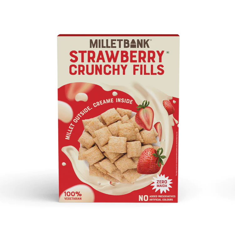 Millet Bank Multi Millet Strawberry Crunchy Fills - 250 g