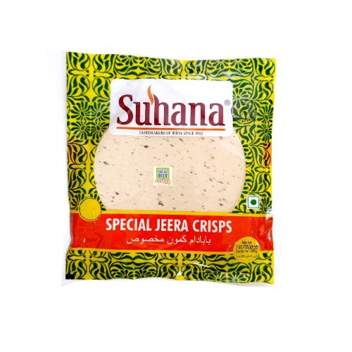 Suhana Crisps Special Jeera Papad-200 g