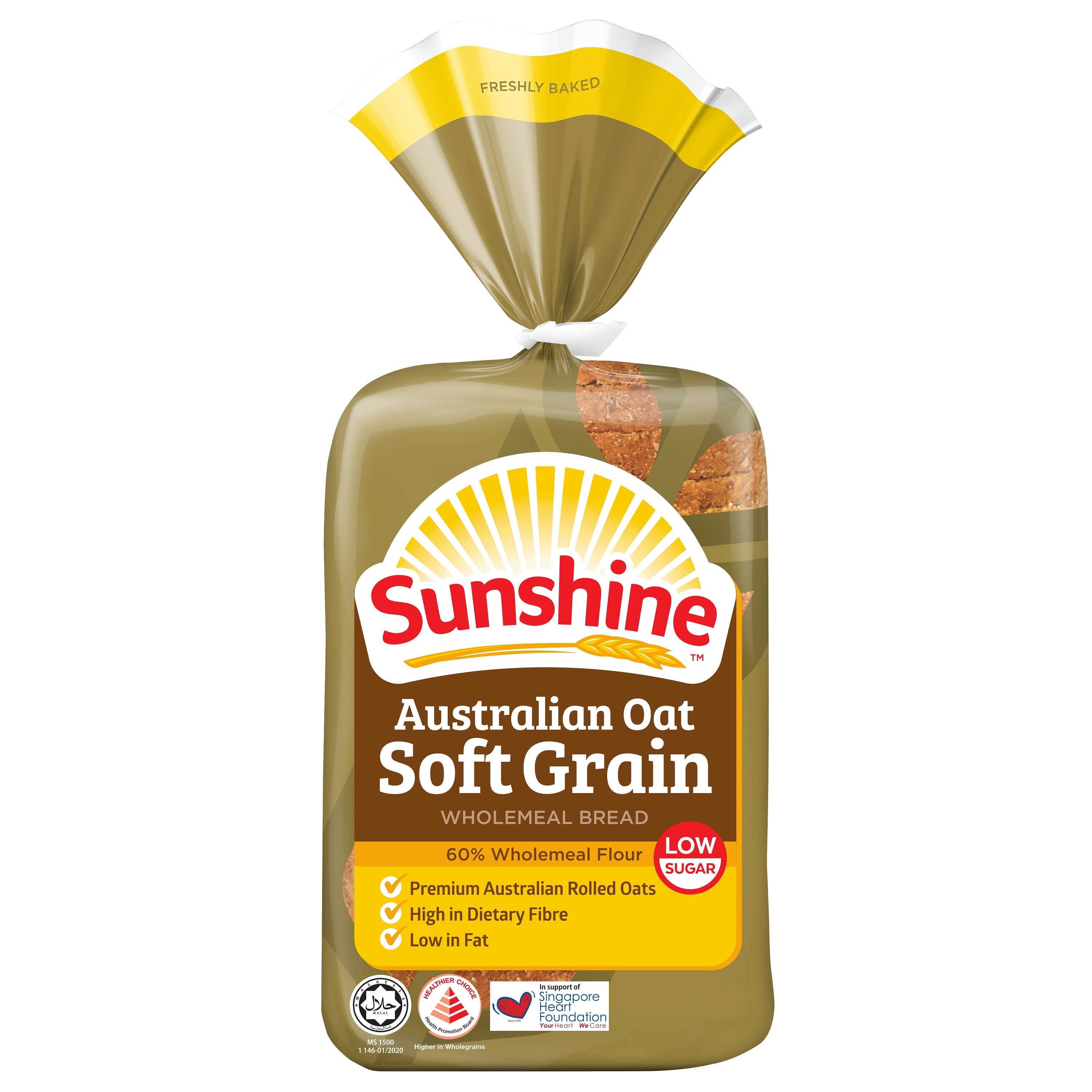 Sunshine Australian Oat Soft Grain Wholemeal Bread - 400 g
