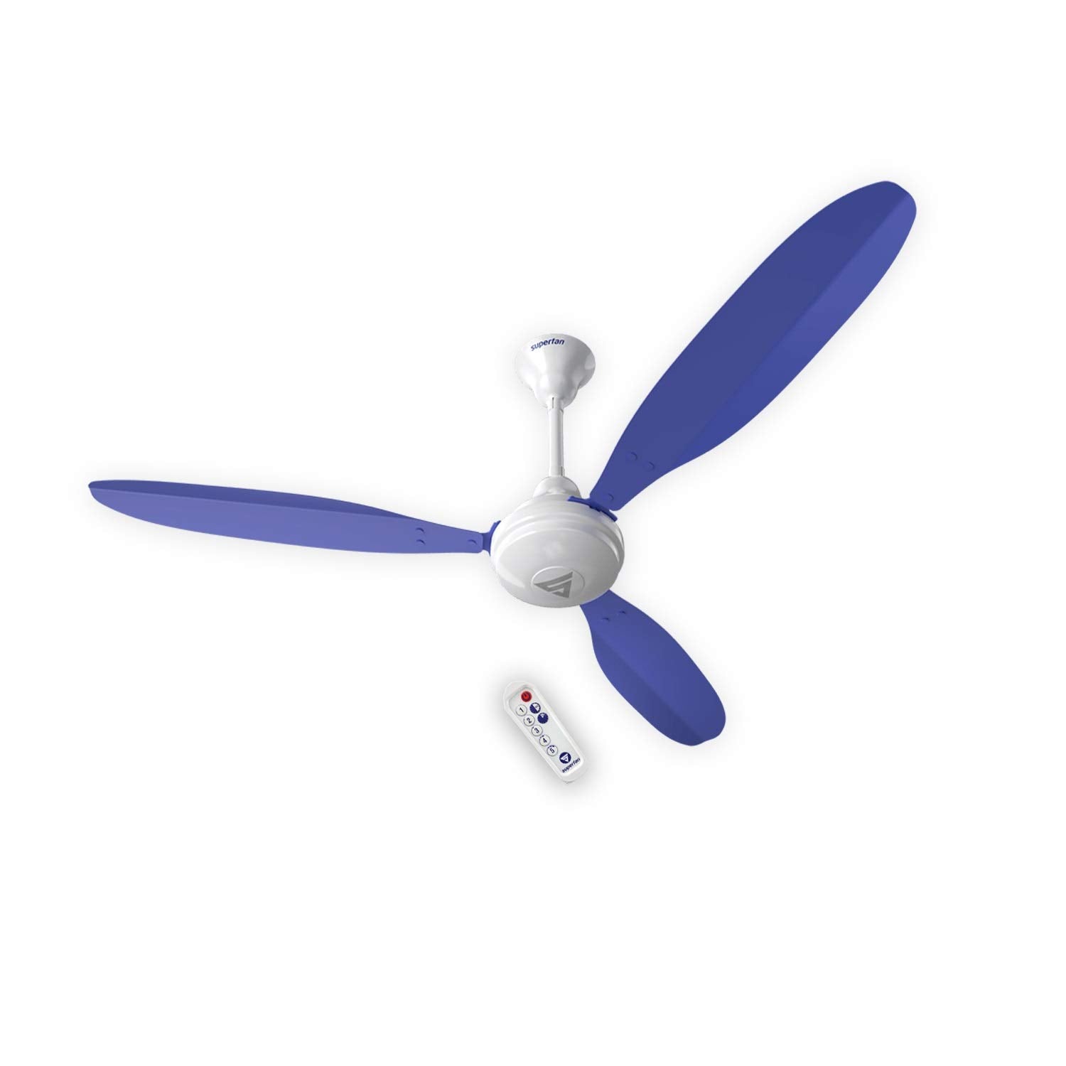 Superfan Super X1 Blue 1200 Mm Aluminium Ceiling Fan Of Stars Rated