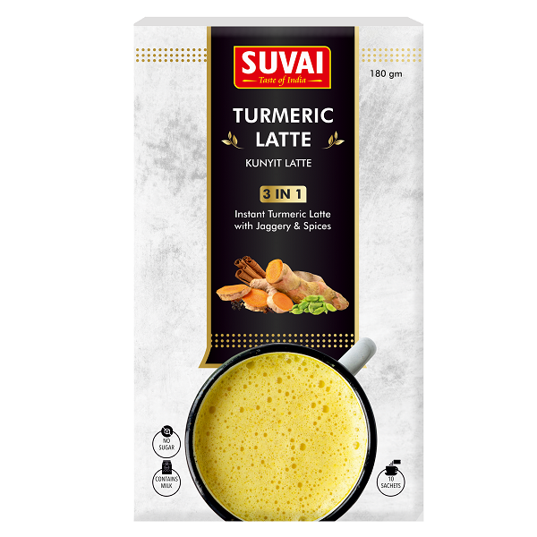 Suvai Instant 3 In 1 Turmeric Latte - 180 g (10 Sachets)