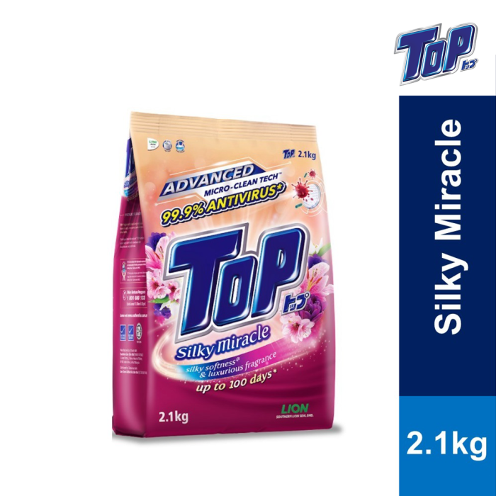 Top Rince Clean TOP Micro Clean Silky Miracle Powder Detergent - 2.1 Kg