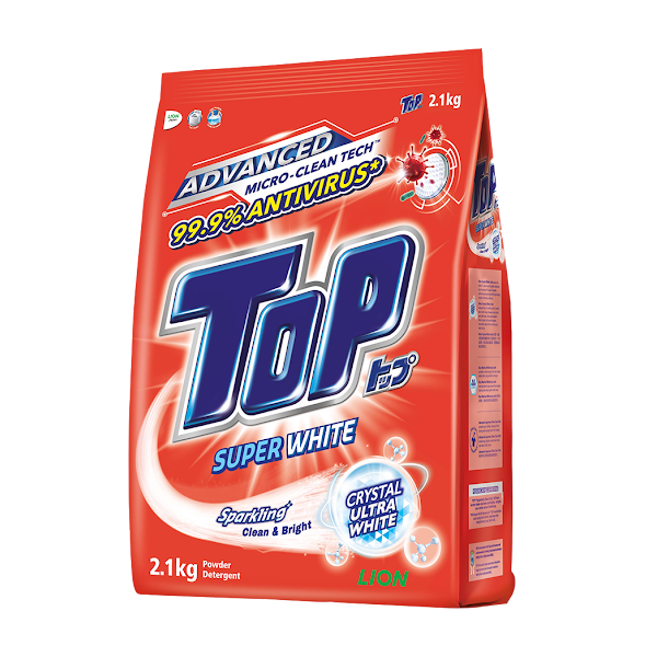 TOP Super White Powder Detergent - 2.1Kg