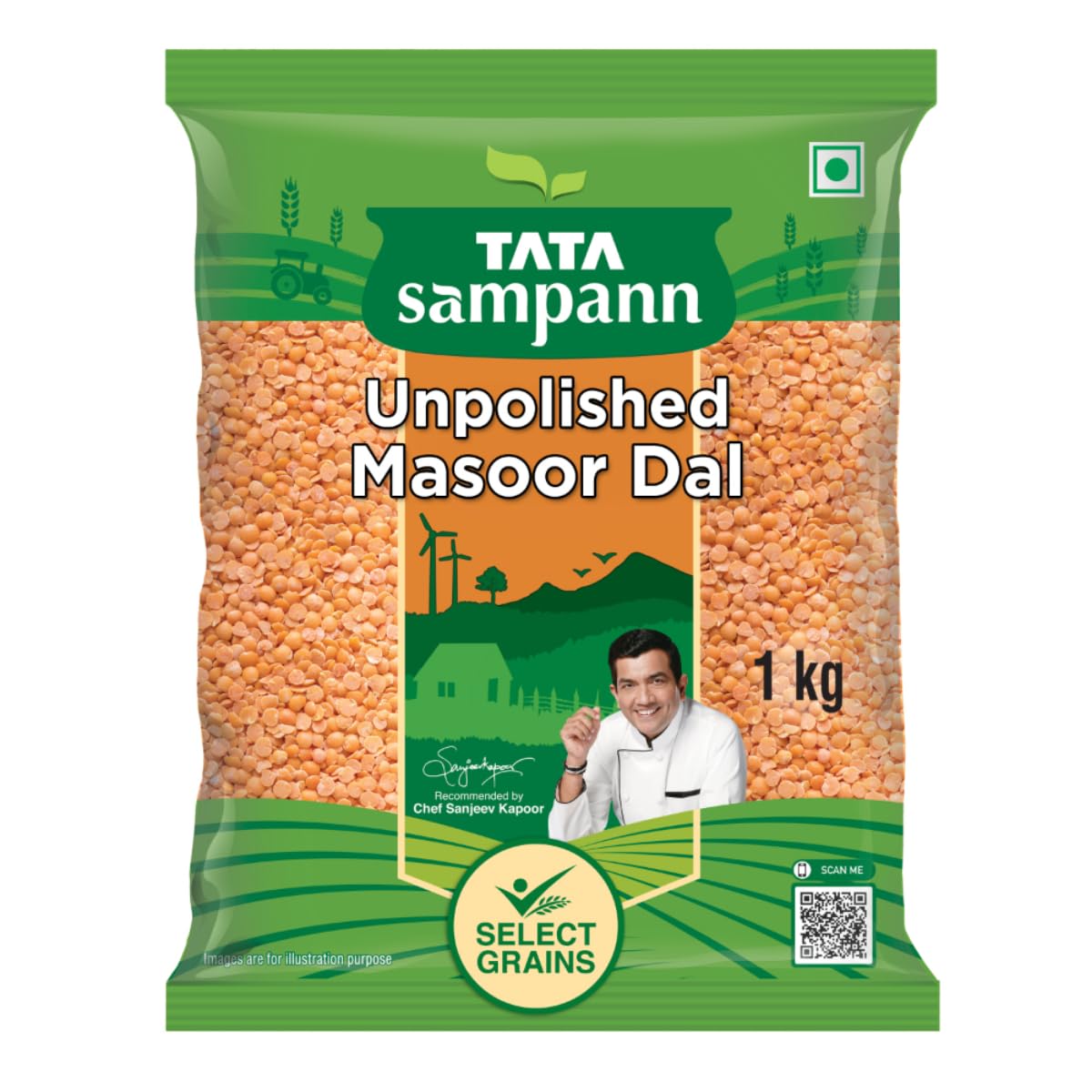 Tata Sampann Masoor Dal Split - 1 Kg