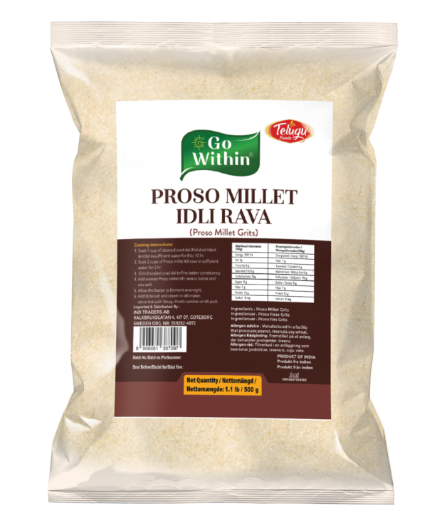 Telugu Foods Go Within Proso Millet Idli Rava-500 g