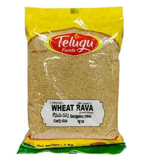 Telugu Foods Wheat Rava /Semolina (Sooji/Suji) (Brown) - 500 g