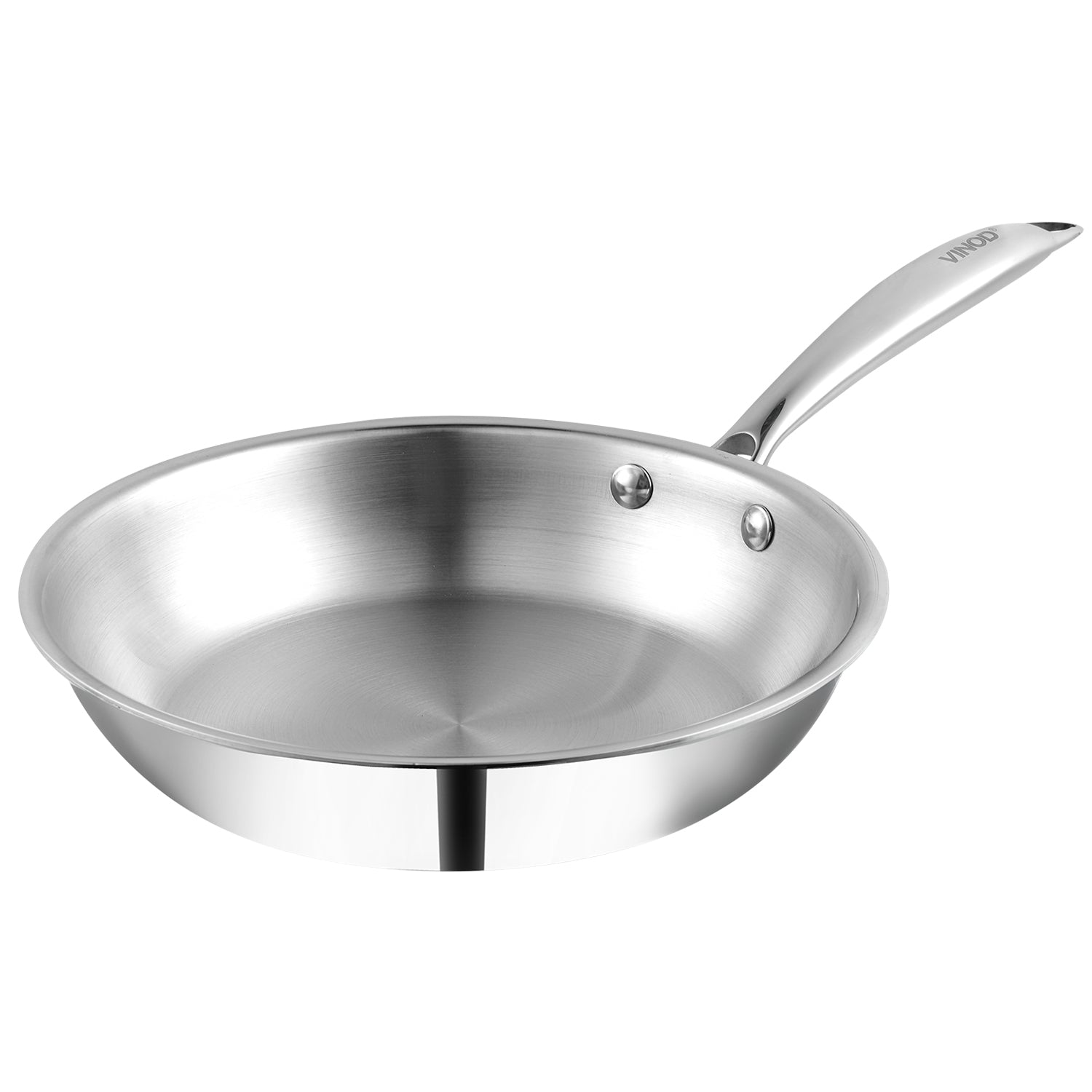 Vinod Platinum Triply Stainless Steel Frypan - 20 cm - PTF20