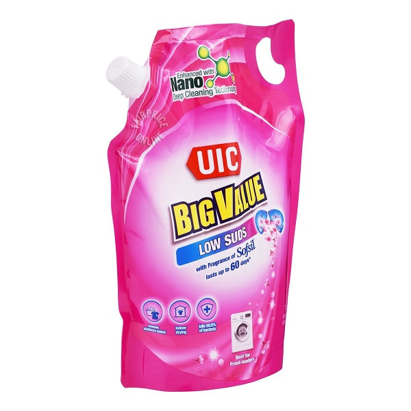 UIC Big Value Laundry Liquid Detergent (Low Suds) - 1.5KG