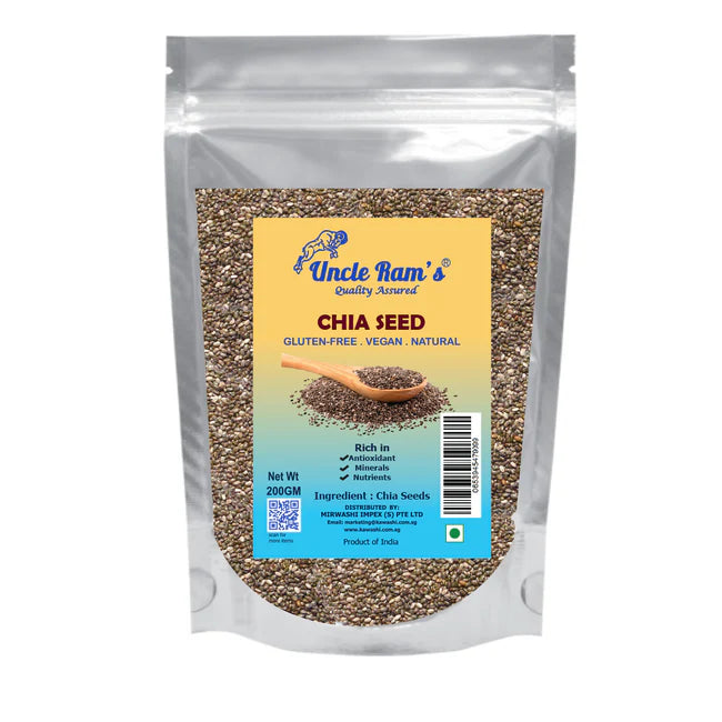 Uncle Ram's Chia Seeds - 200g
