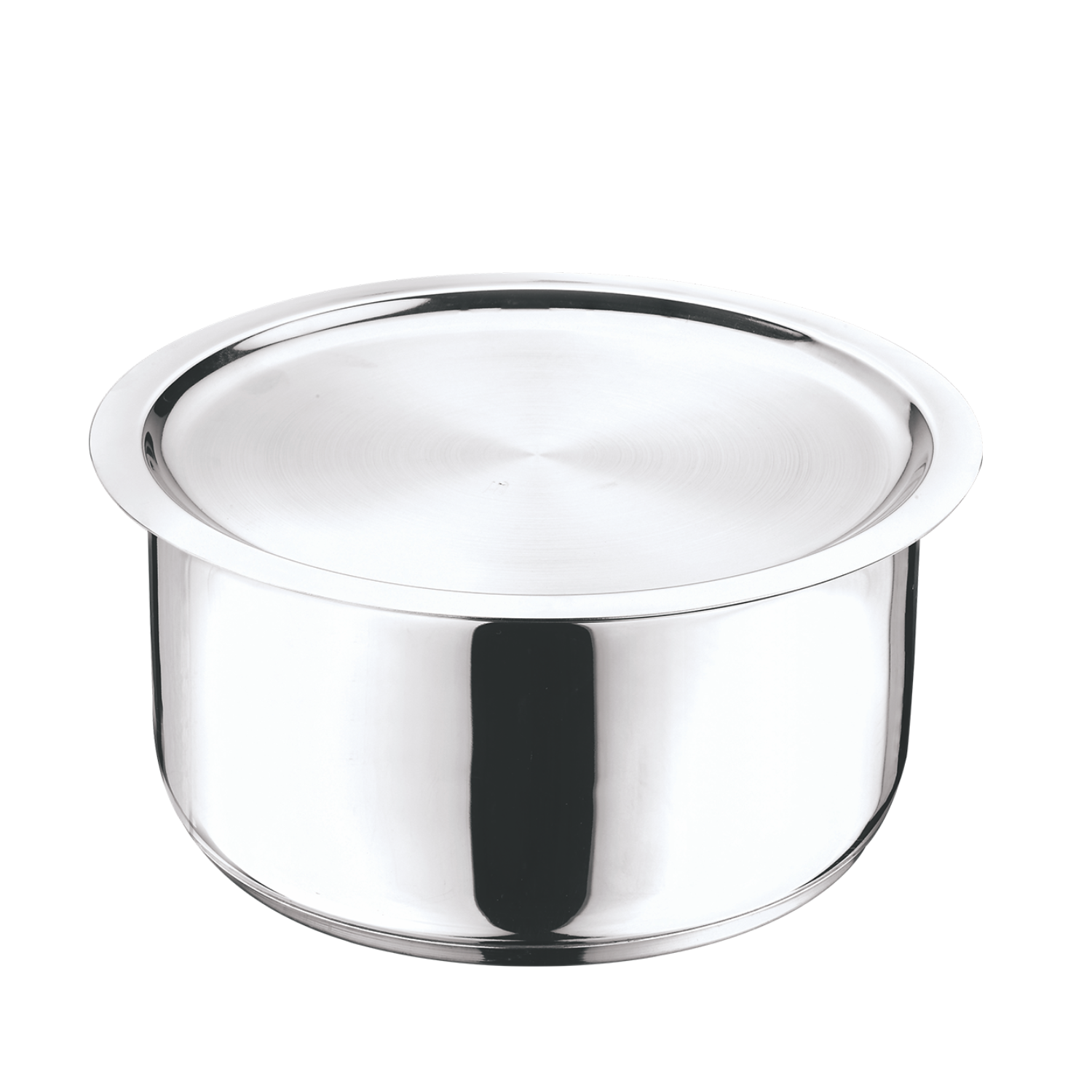 Vinod Stainless Steel 304 Grade Tope/Patila/Topiya with Lid - 2.2 L (18 cm) - TPL18