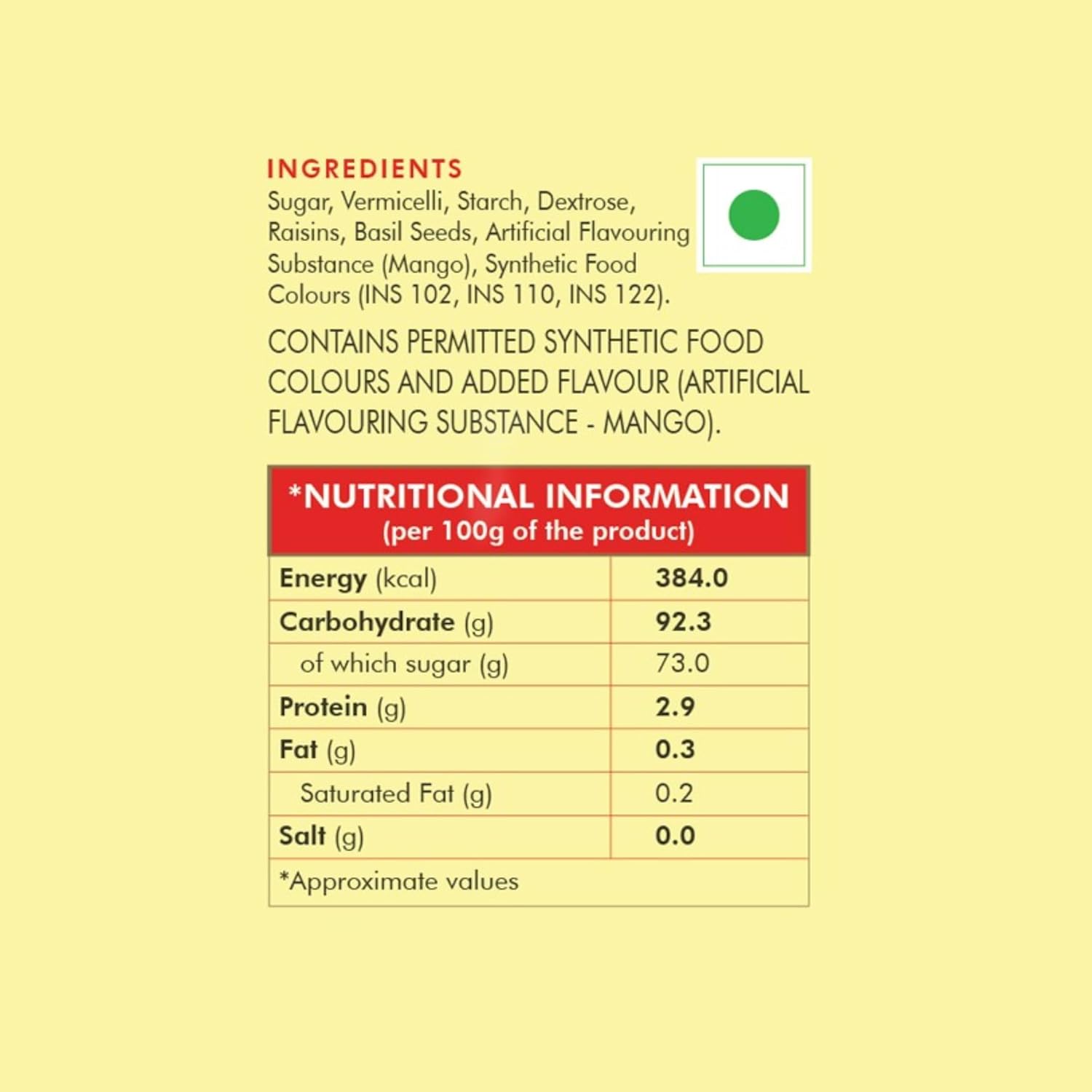 Weikfield Mango Falooda Mix - 200 g